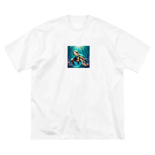 可愛らしい天使のような海ガメのイラストグッズ Big T-Shirt