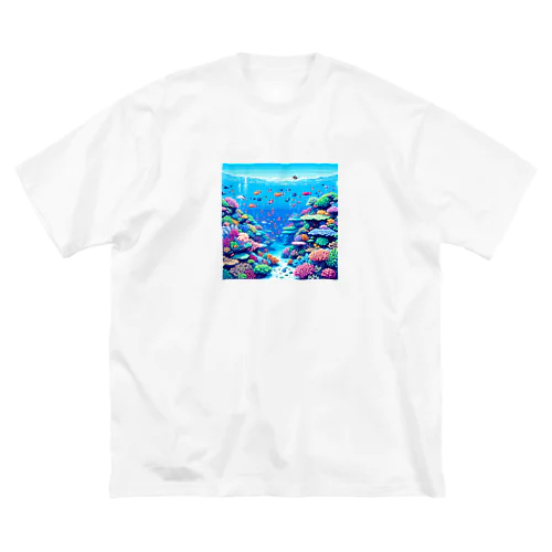 ドット絵沖縄の海 Big T-Shirt