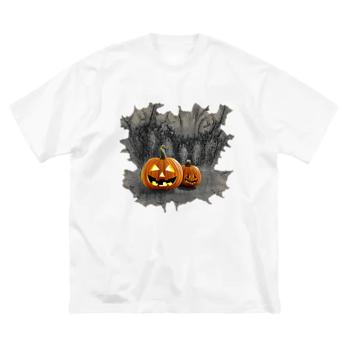 ハロウィンカボチャ ビッグシルエットTシャツ