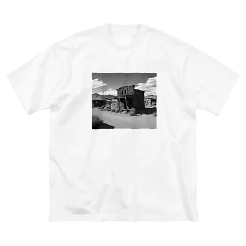 "Nostalgia Ville：さびれた町の魅力を感じるグッズ" Big T-Shirt