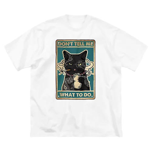 ボス猫さん ビッグシルエットTシャツ