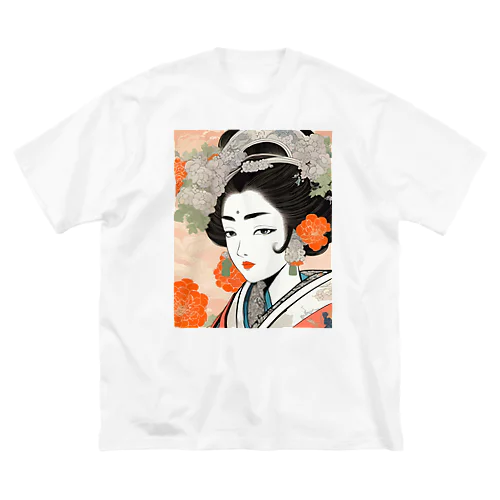 Japanese Courtesan Bloom Tee ”Geisha” ビッグシルエットTシャツ