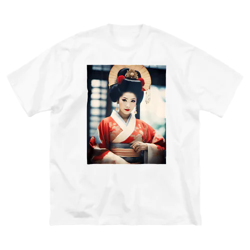 Japanese Courtesan Bloom Tee ”Geisha” ビッグシルエットTシャツ