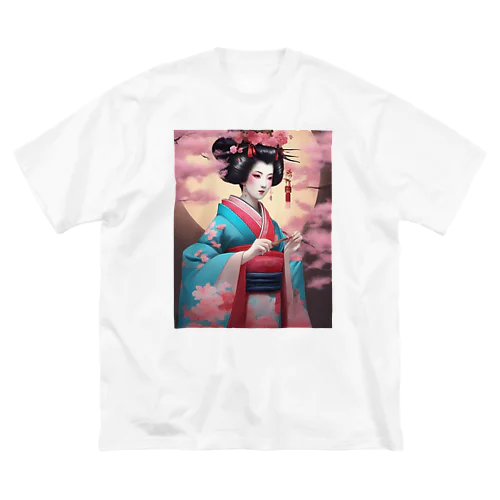 Japanese Courtesan Bloom Tee ”Geisha” ビッグシルエットTシャツ