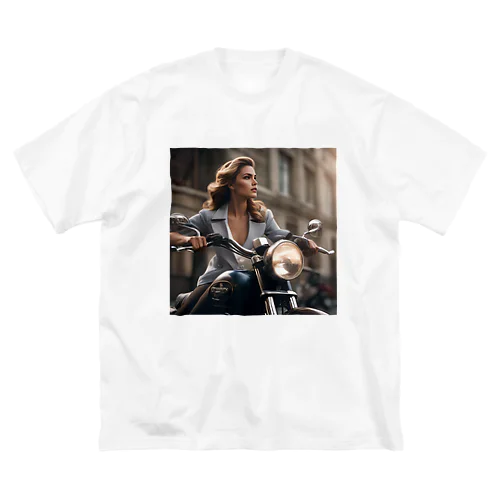 Bike Woman ビッグシルエットTシャツ