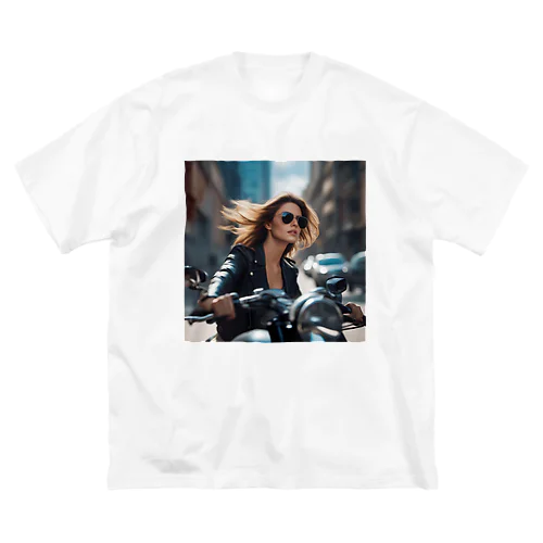 Bike Woman2 ビッグシルエットTシャツ