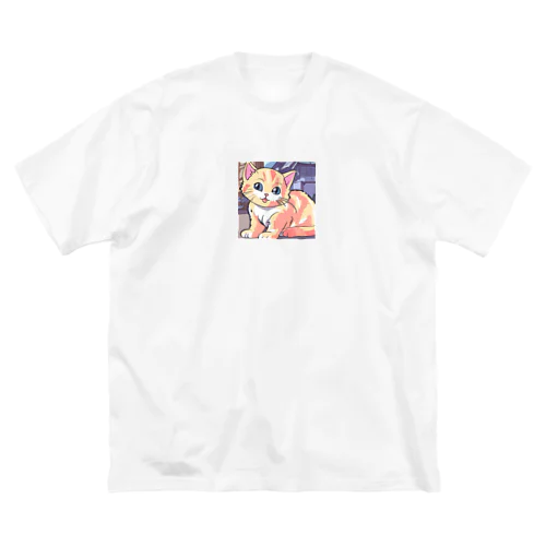 かわいい子猫グッズ ビッグシルエットTシャツ