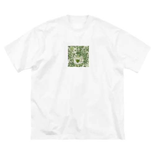 グリーンティーのアート　green tea art ビッグシルエットTシャツ