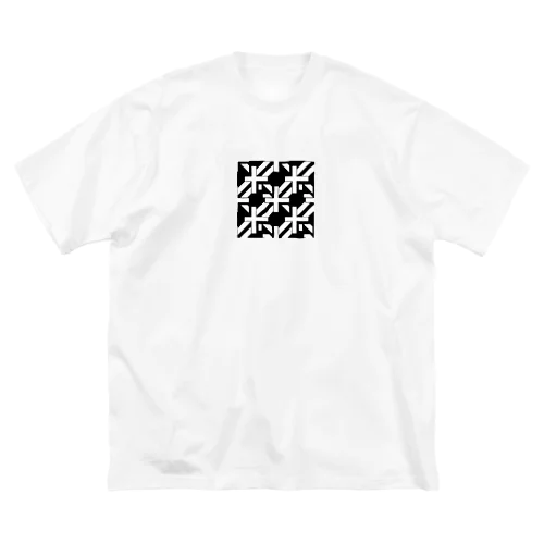 幾何学模様 ビッグシルエットTシャツ