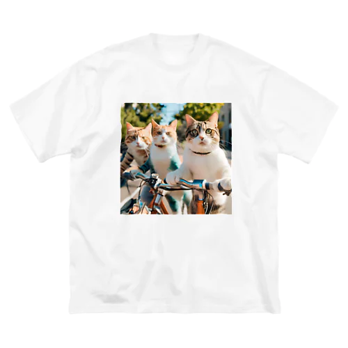 ねこねこサイクリング Big T-Shirt