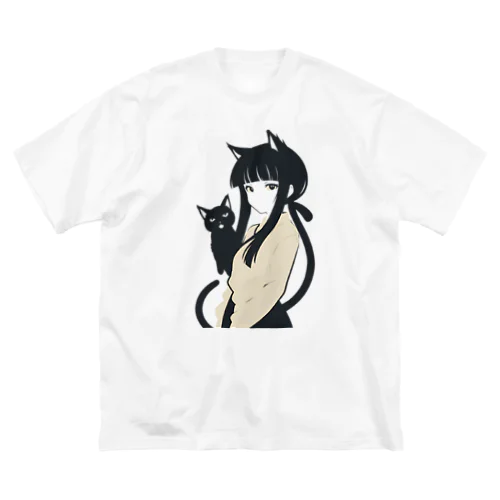 黒猫の少女 Big T-Shirt