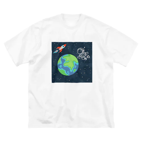 キュートな宇宙飛行士 ビッグシルエットTシャツ