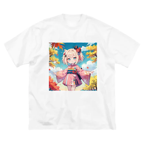 可愛い女の子　秋晴れ Big T-Shirt