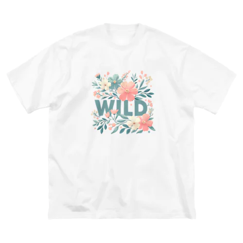 綺麗な花とwildと Big T-Shirt