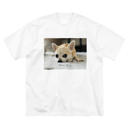 世界初！本物の犬執事・ドッグバトラーのバンビ君 ビッグシルエットTシャツ