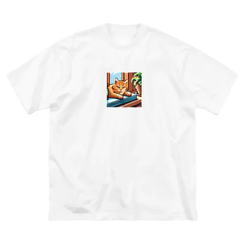 ドット絵スナドリネコ ビッグシルエットTシャツ