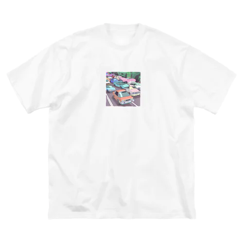 アニメーション　車 ビッグシルエットTシャツ