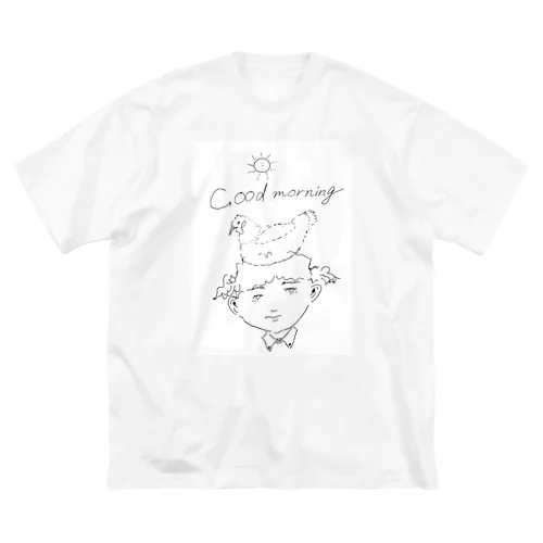 めんどりと少年 ビッグシルエットTシャツ