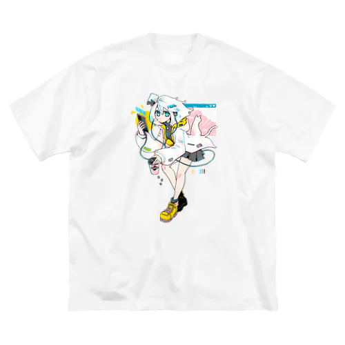 8colors. pure white ビッグシルエットTシャツ