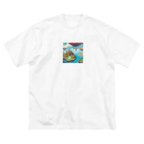  幻想の浮遊アイランド コレクション（Fantastical Levitating Islands Collection） ビッグシルエットTシャツ