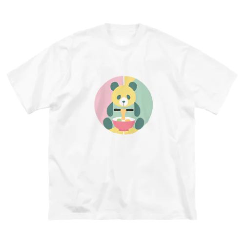 なにか食べてるパンダ ビッグシルエットTシャツ