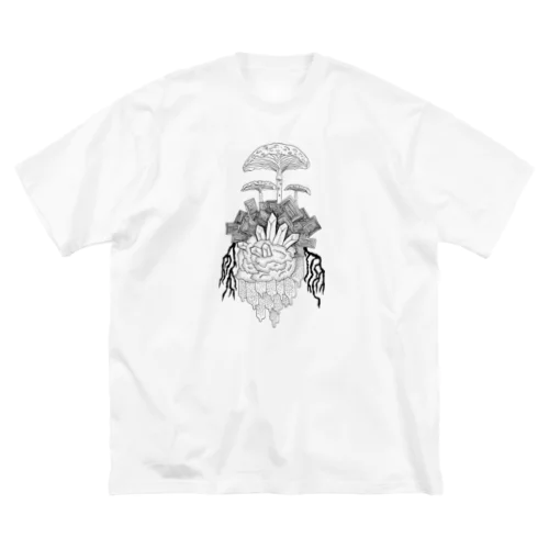 鉱物きのこ Big T-Shirt