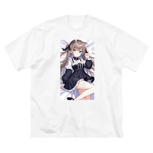 猫耳ゴスロリ美少女 ビッグシルエットTシャツ