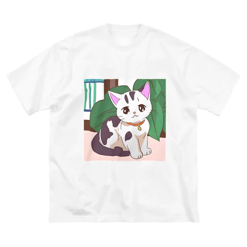 ふわにゃんこ ビッグシルエットTシャツ