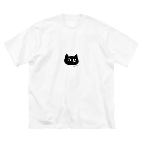 くろいねこ ビッグシルエットTシャツ