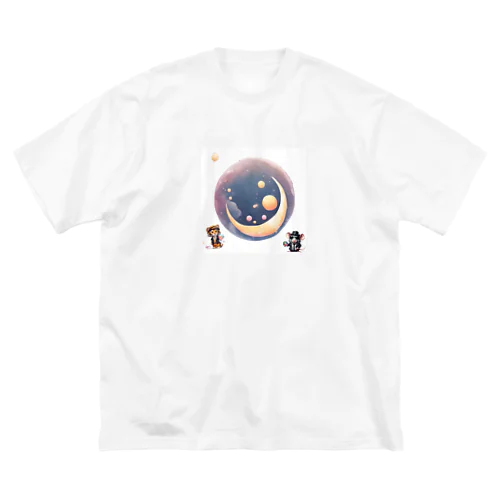 三日月🎵 ビッグシルエットTシャツ