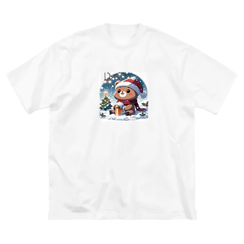 呑(どん)くま　クリスマス ビッグシルエットTシャツ