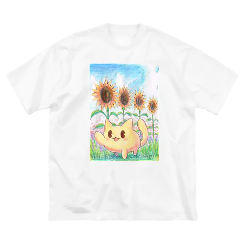 ぽよたんひまわり ビッグシルエットTシャツ