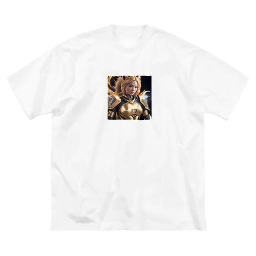 黄金狐女性戦士：永遠の光の守護者 - Golden Vixen Warrior: Guardian of Eternal Light ビッグシルエットTシャツ