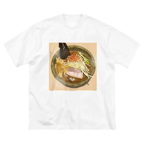 ラーメン2 ビッグシルエットTシャツ