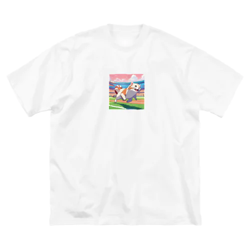 走るフェレット ビッグシルエットTシャツ