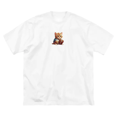 よろいネコ ビッグシルエットTシャツ