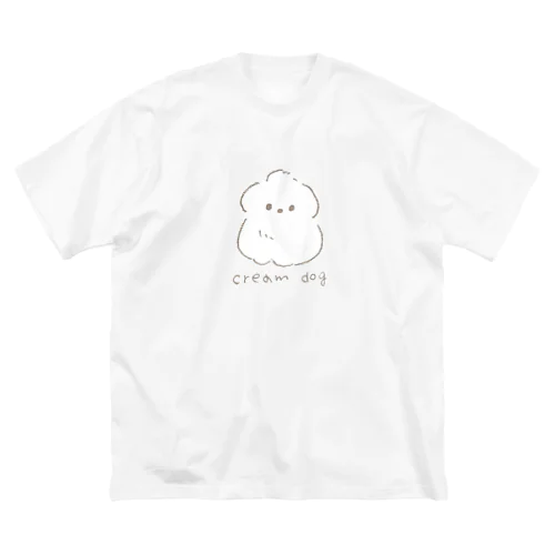 cream dog ビッグシルエットTシャツ