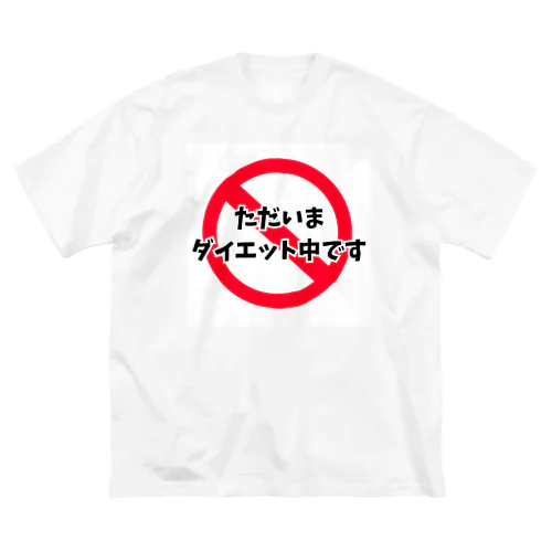 ただいまダイエット中~頑張るあなたのモチベアップにどうぞ！~ ビッグシルエットTシャツ