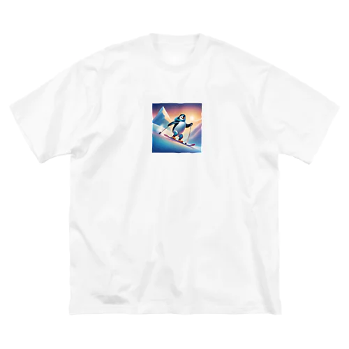 スキーをするペンギンのペーくん Big T-Shirt