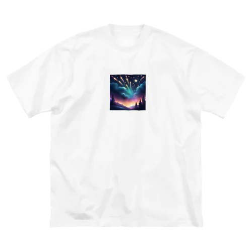 幻想的ない流星群 ビッグシルエットTシャツ