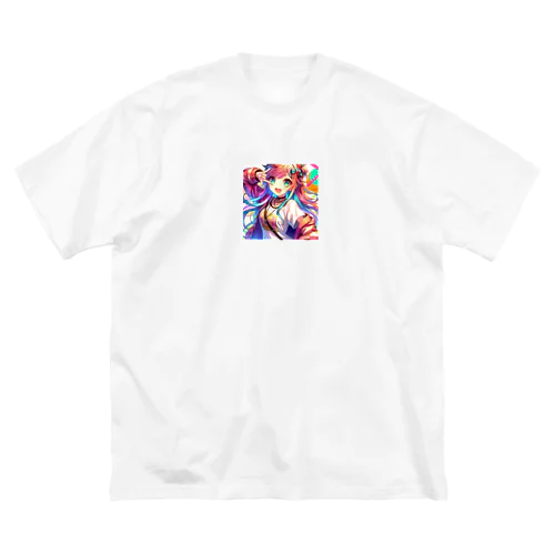エネルギッシュ・アニメーション 루즈핏 티셔츠