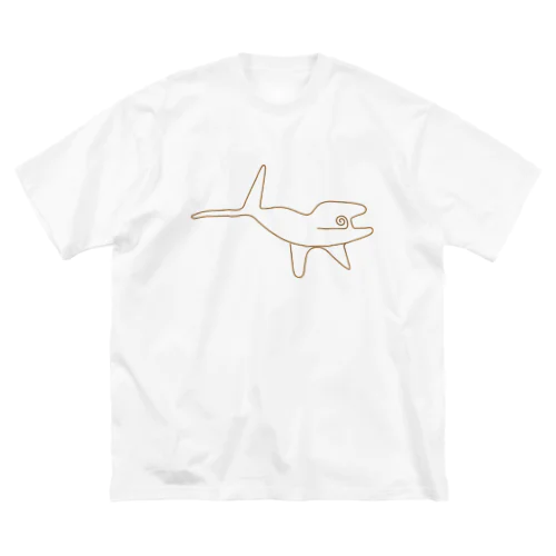 ナスカの地上絵風のクジラ Big T-Shirt