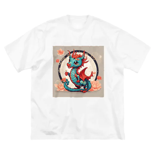 月夜の花龍 ビッグシルエットTシャツ