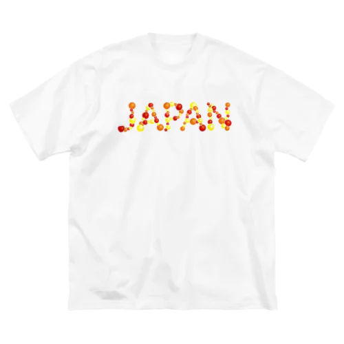 バルーン文字「JAPAN」（赤色系） Big T-Shirt