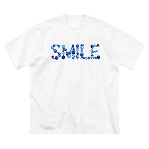 バルーン文字「SMILE」（青色系） Big T-Shirt