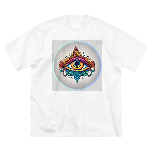 オレンジの第3のeye ビッグシルエットTシャツ