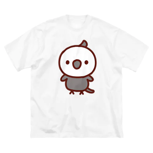 オカメインコ（ホワイトフェイス） ビッグシルエットTシャツ