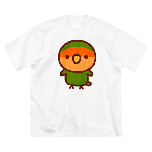 コザクラインコ（オレンジフェイス） ビッグシルエットTシャツ