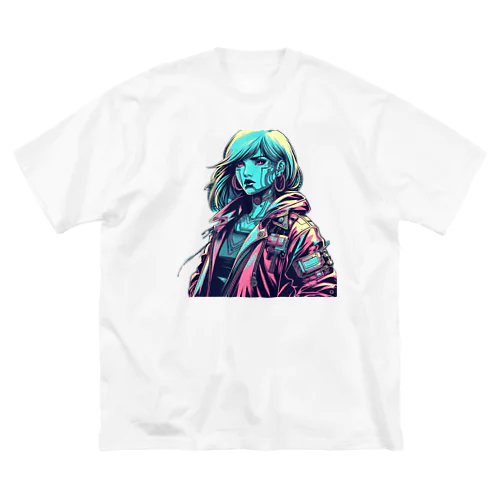 サイバーパンクガールNo.3 Big T-Shirt
