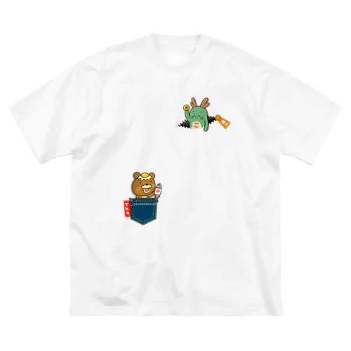 龍神さんと卵かけグマ 루즈핏 티셔츠